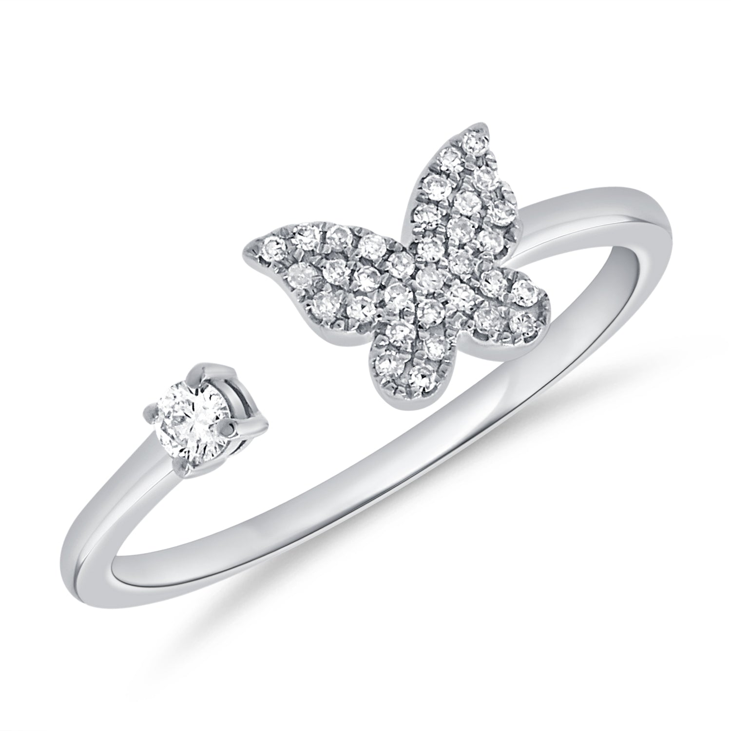 Butterfly And Diamond Ring