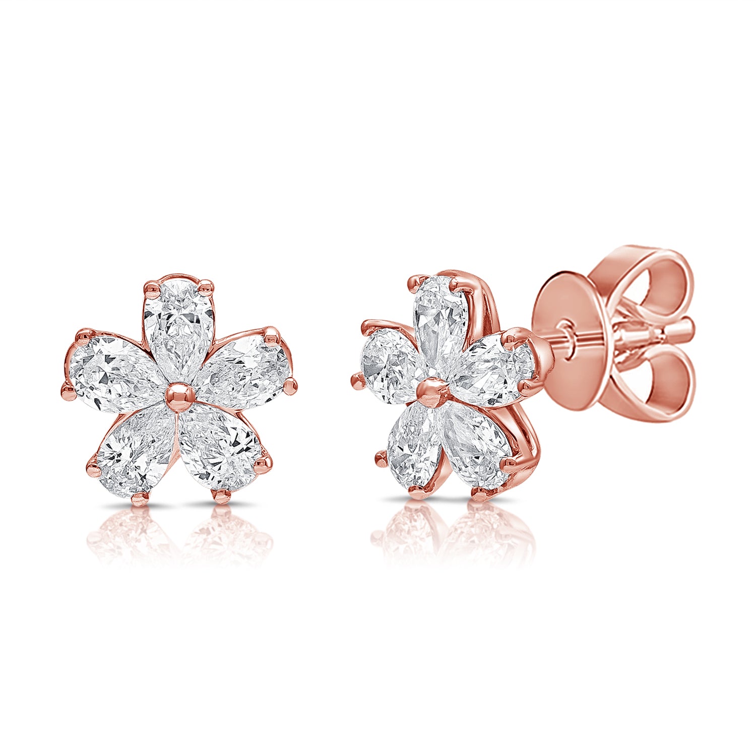 Pear Flower Studs