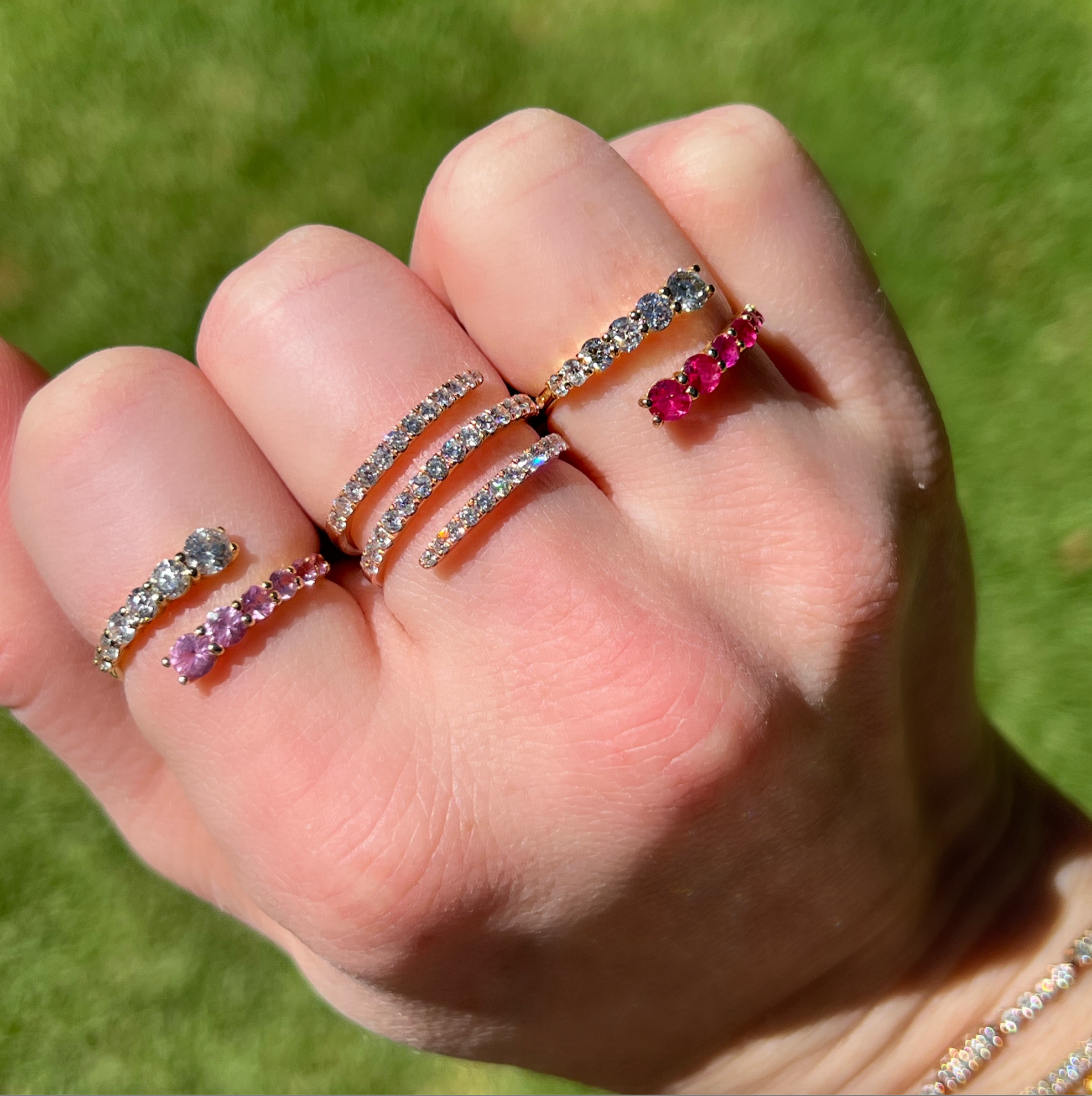 Diamond Pave Swirl Ring