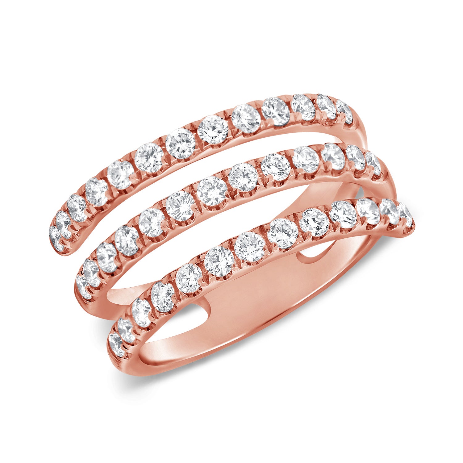 Diamond Pave Swirl Ring