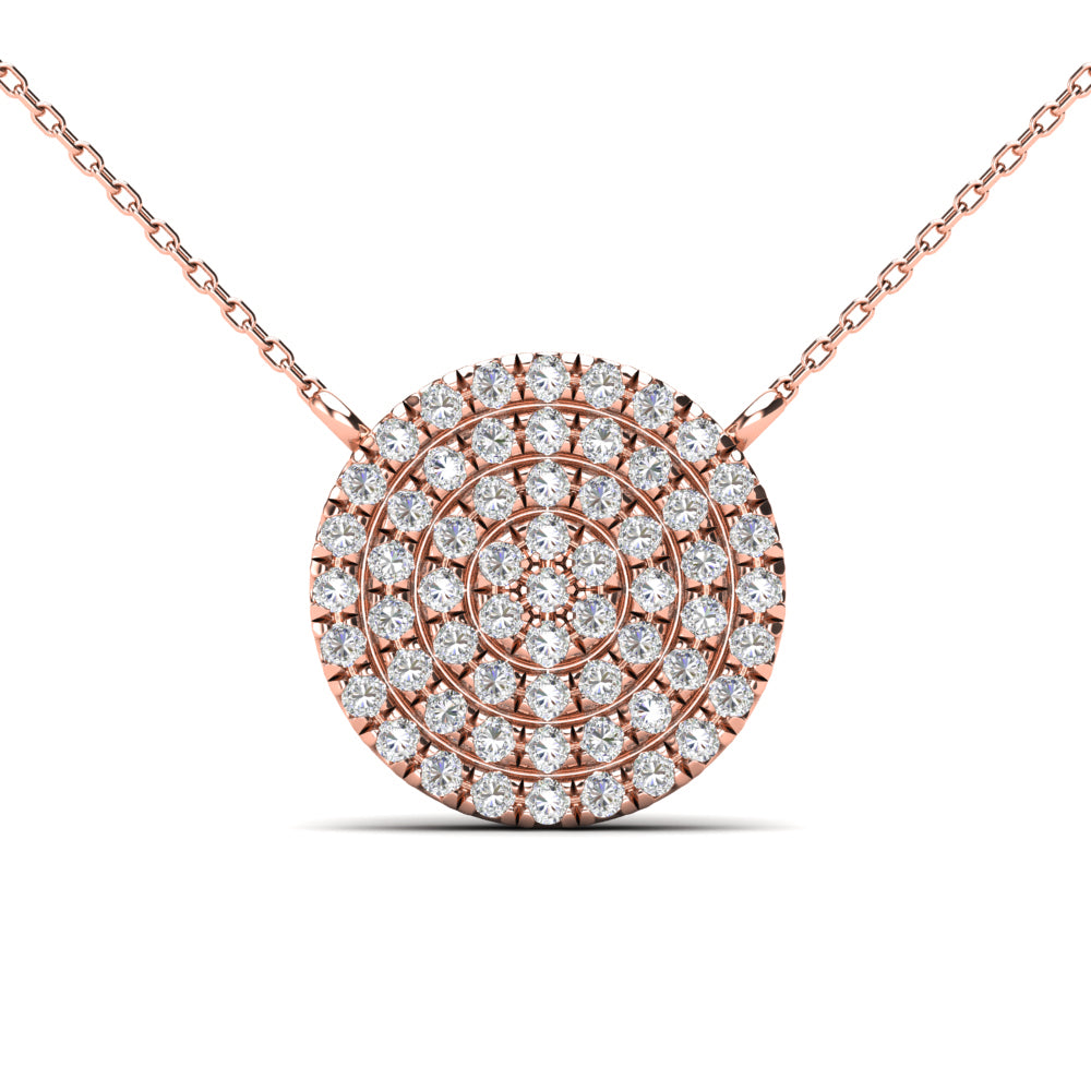 Circle Pave Necklace