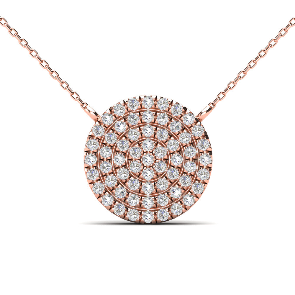 Circle Pave Necklace Juniors