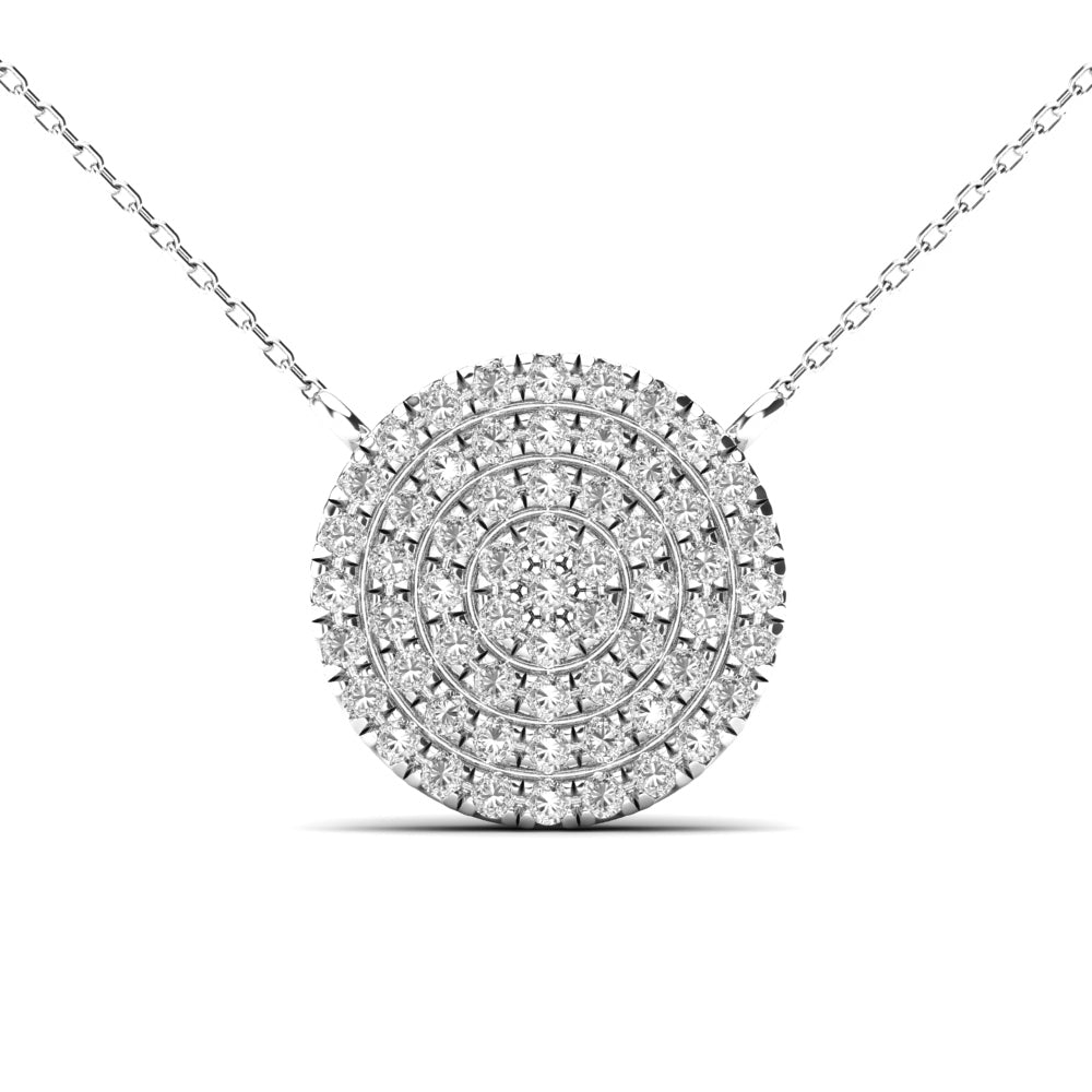 Circle Pave Necklace