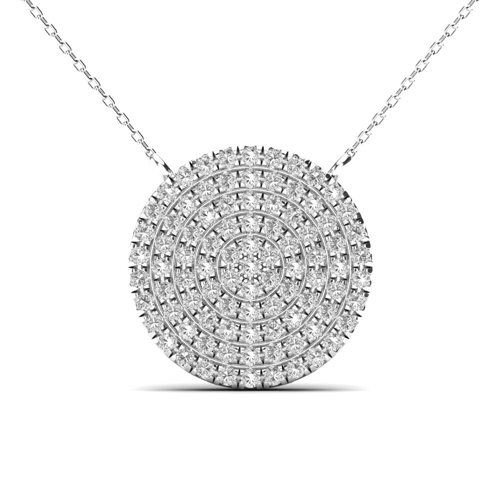 Circle Pave Necklace