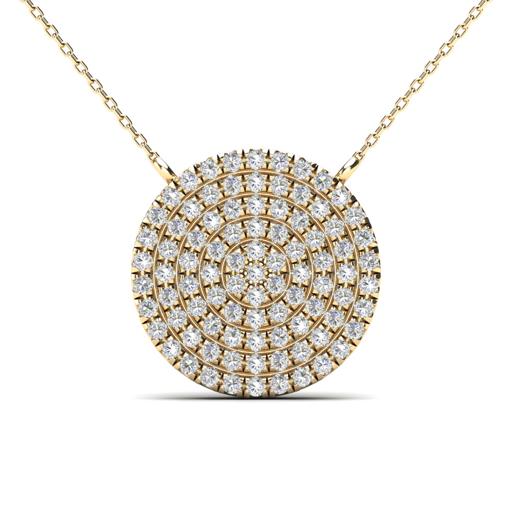 Circle Pave Necklace