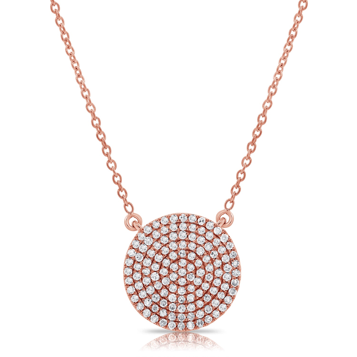 Circle Pave Necklace