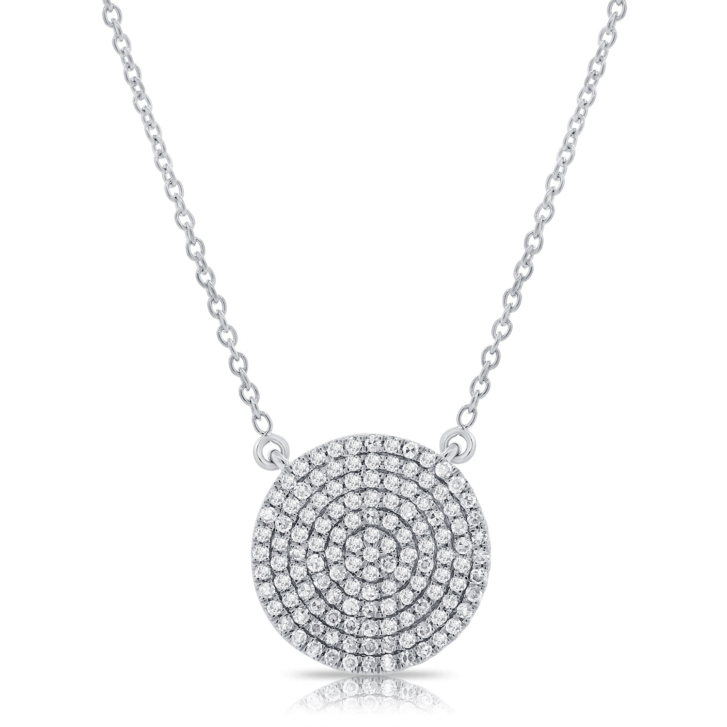 Circle Pave Necklace Juniors