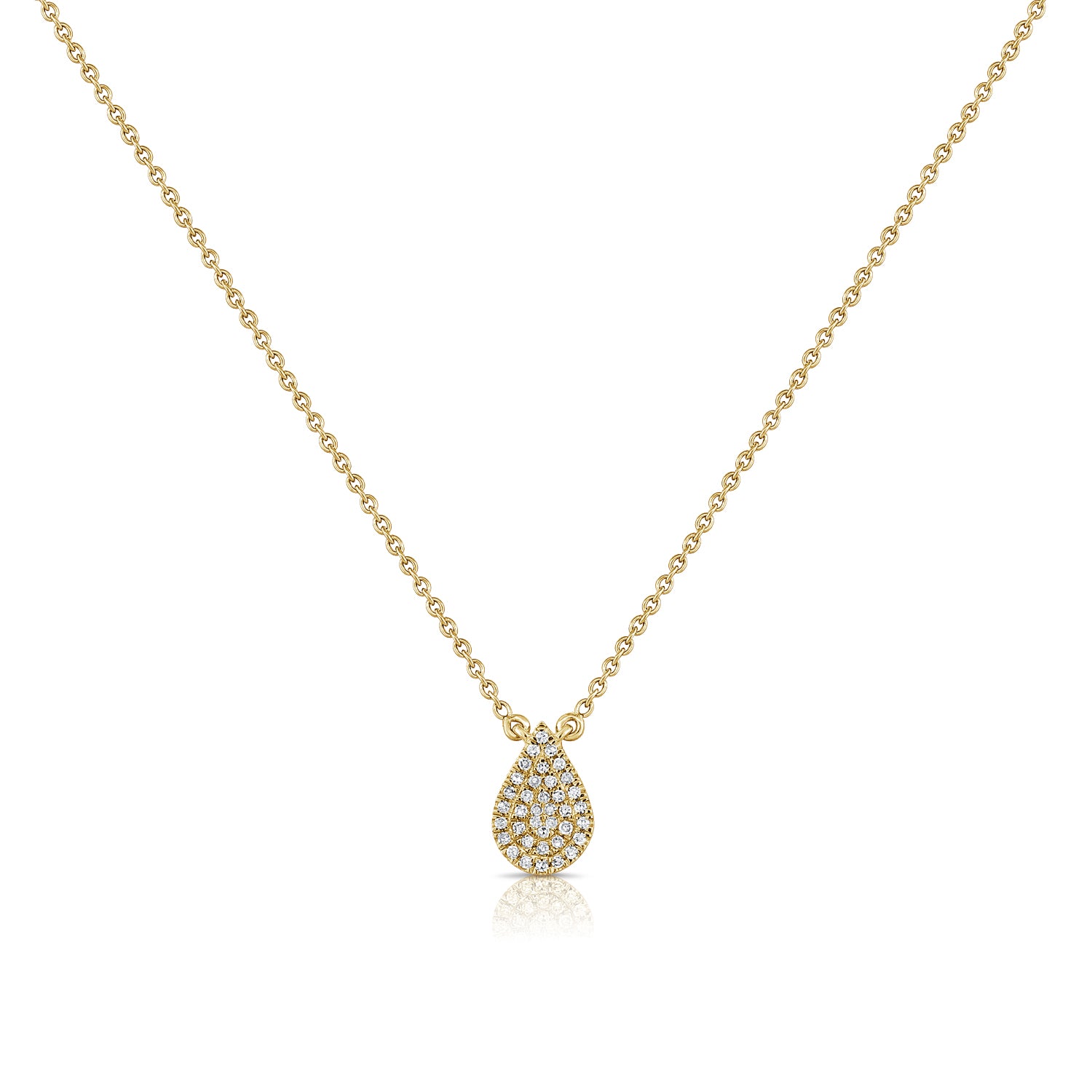 Pear Pave Necklace