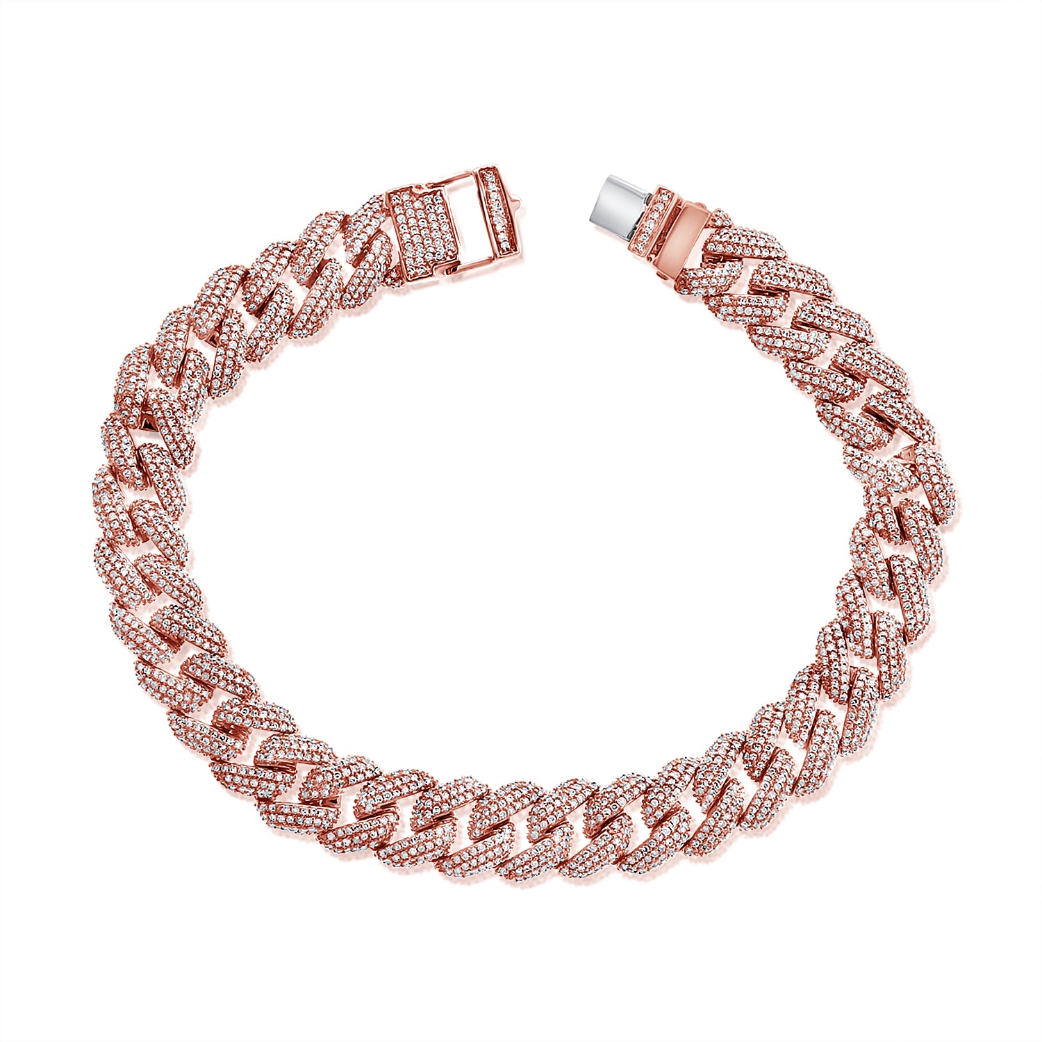 Large Pave Link Bracelet