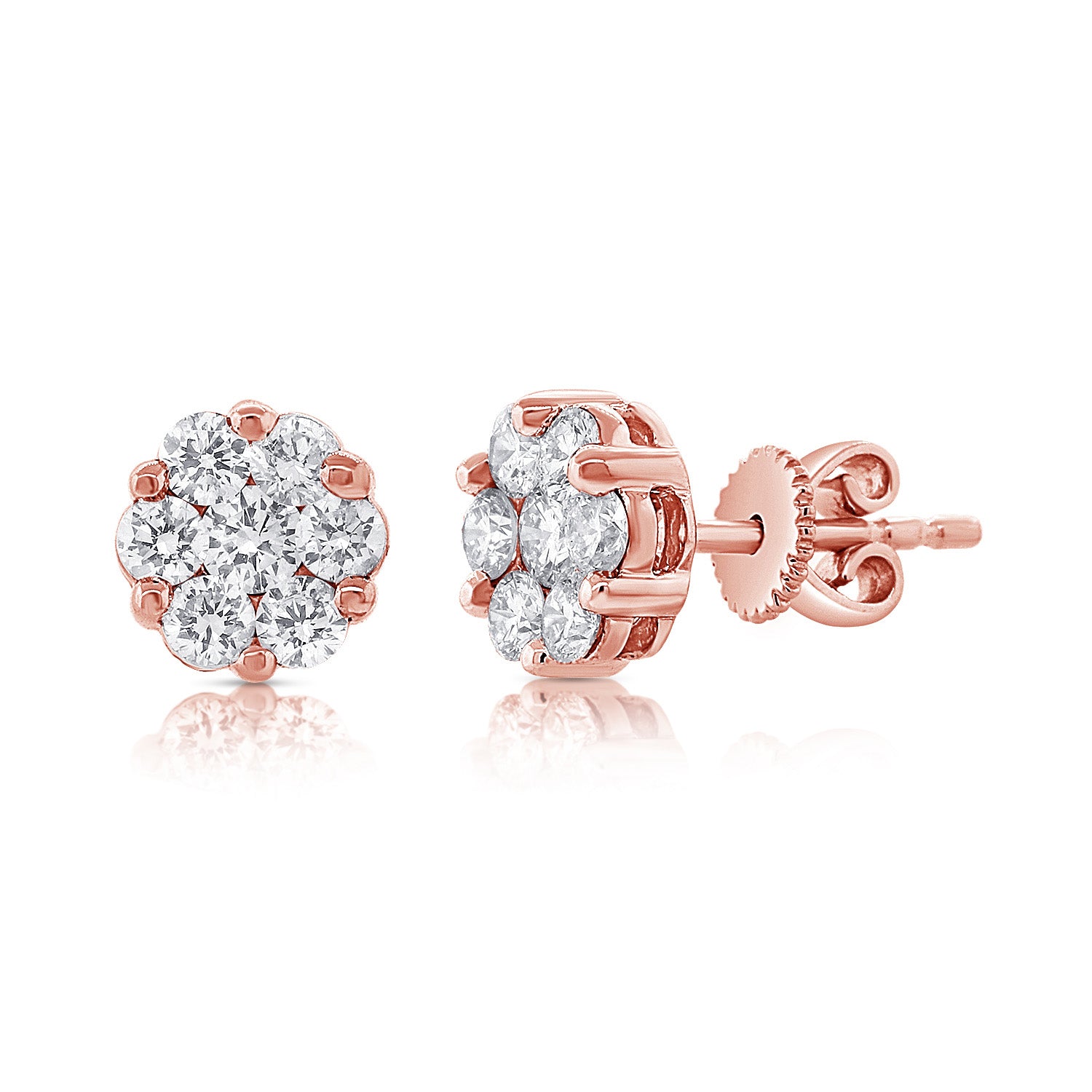 Medium Round Flower Studs