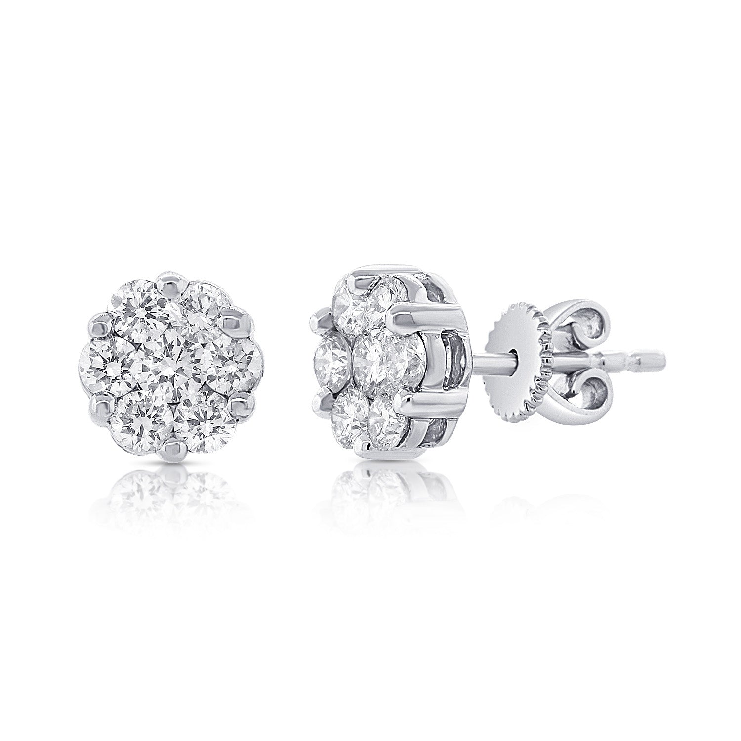 Medium Round Flower Studs