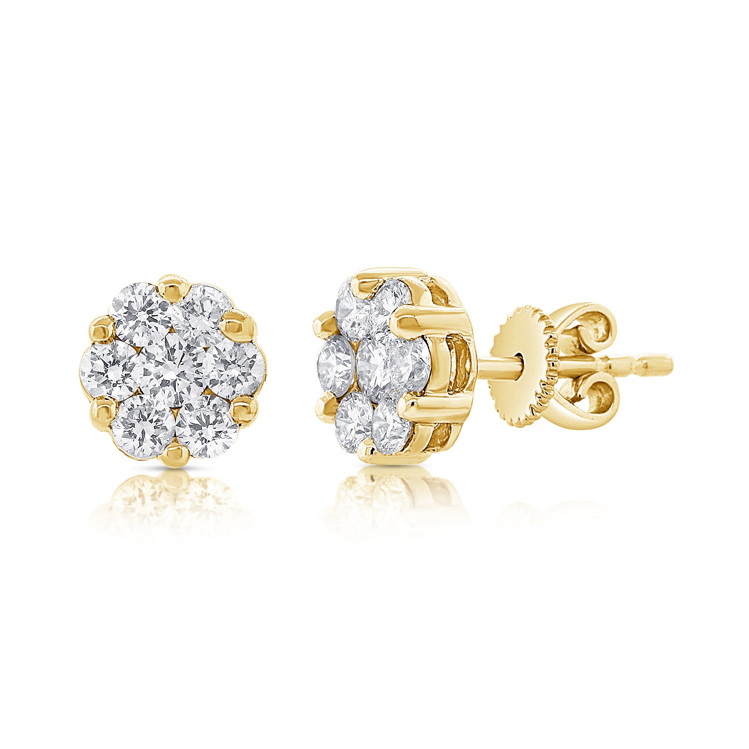 Medium Round Flower Studs