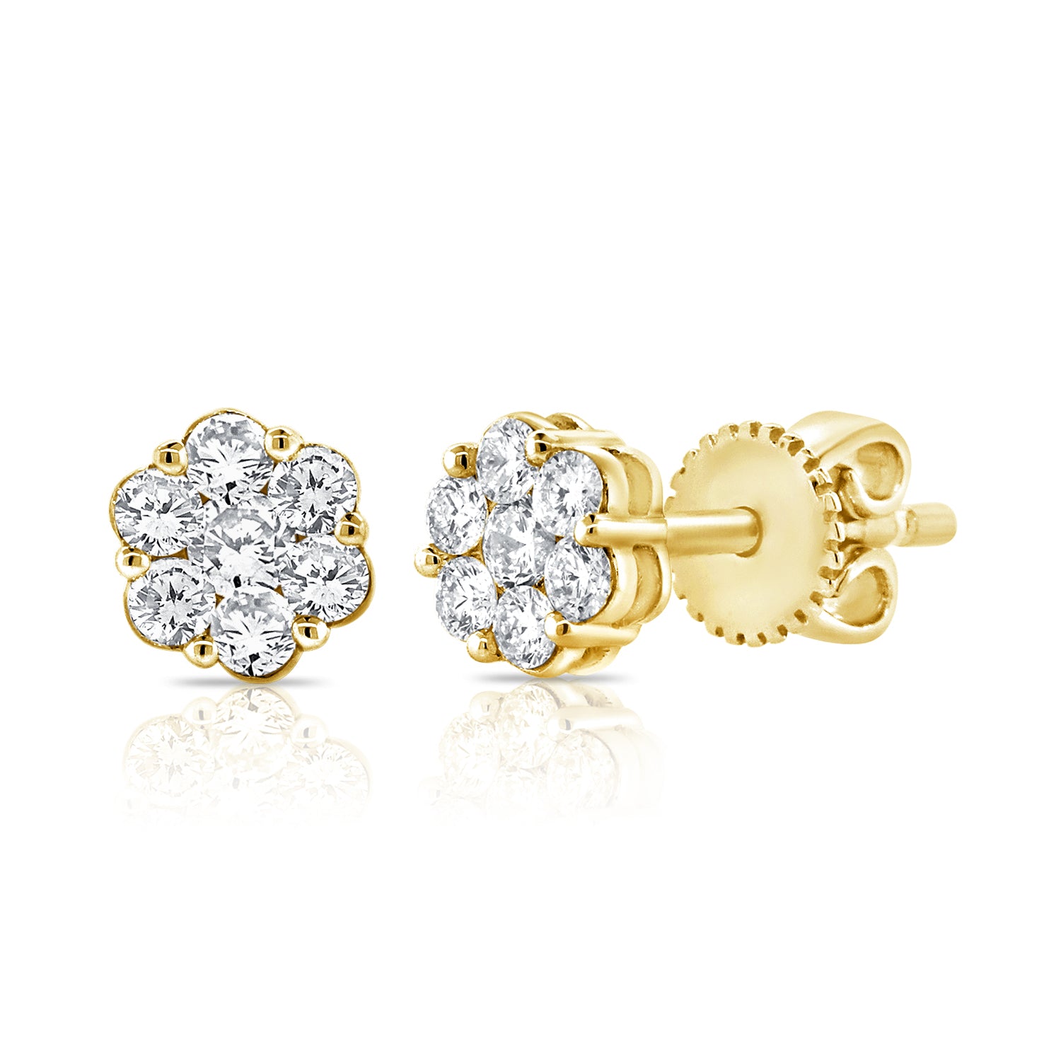 Medium Round Flower Studs