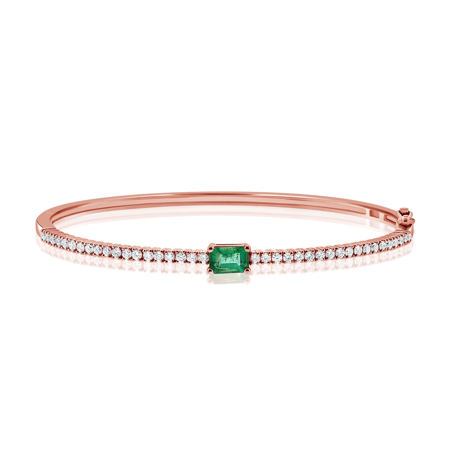 Gemstone And Diamond Bangle