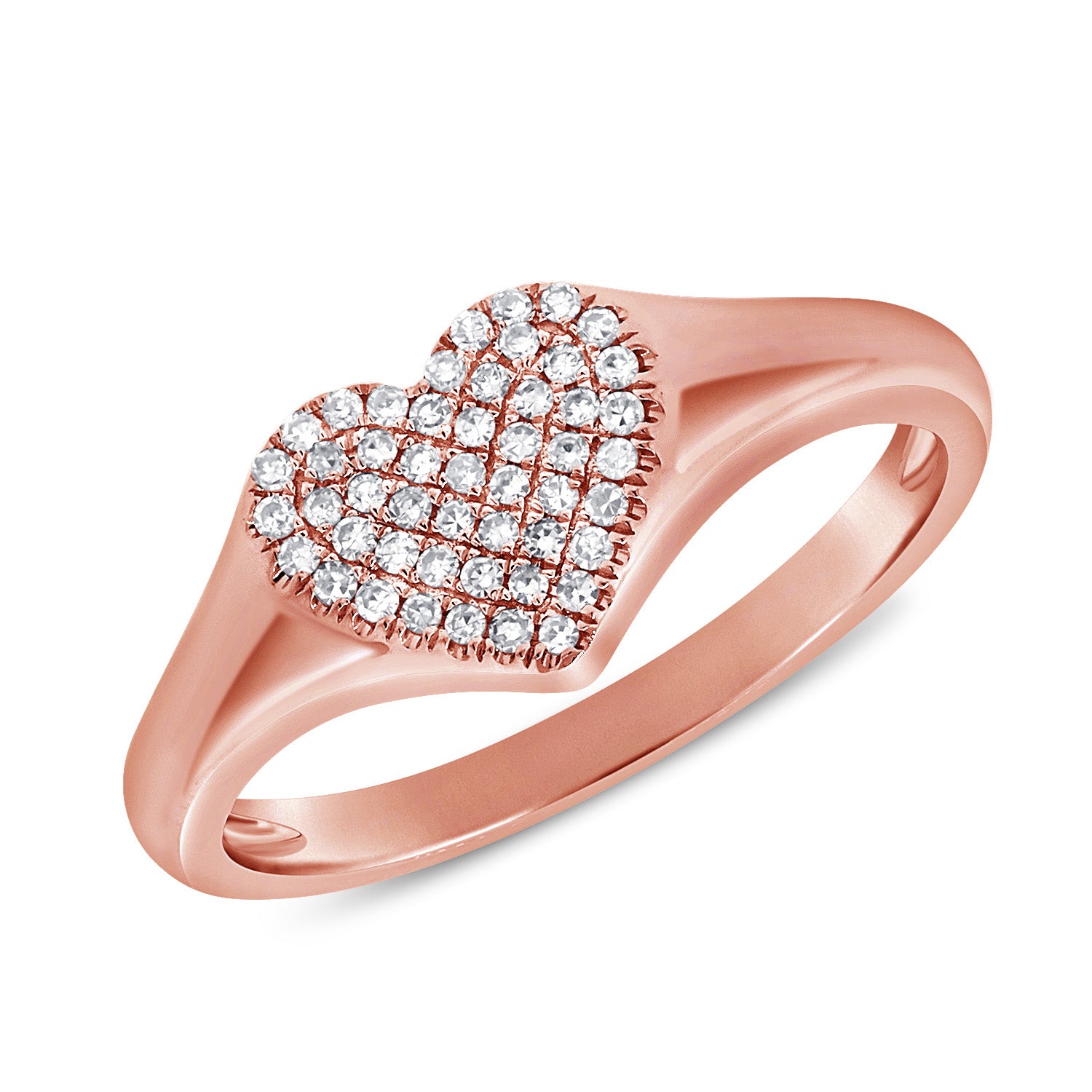 Pave Heart Ring