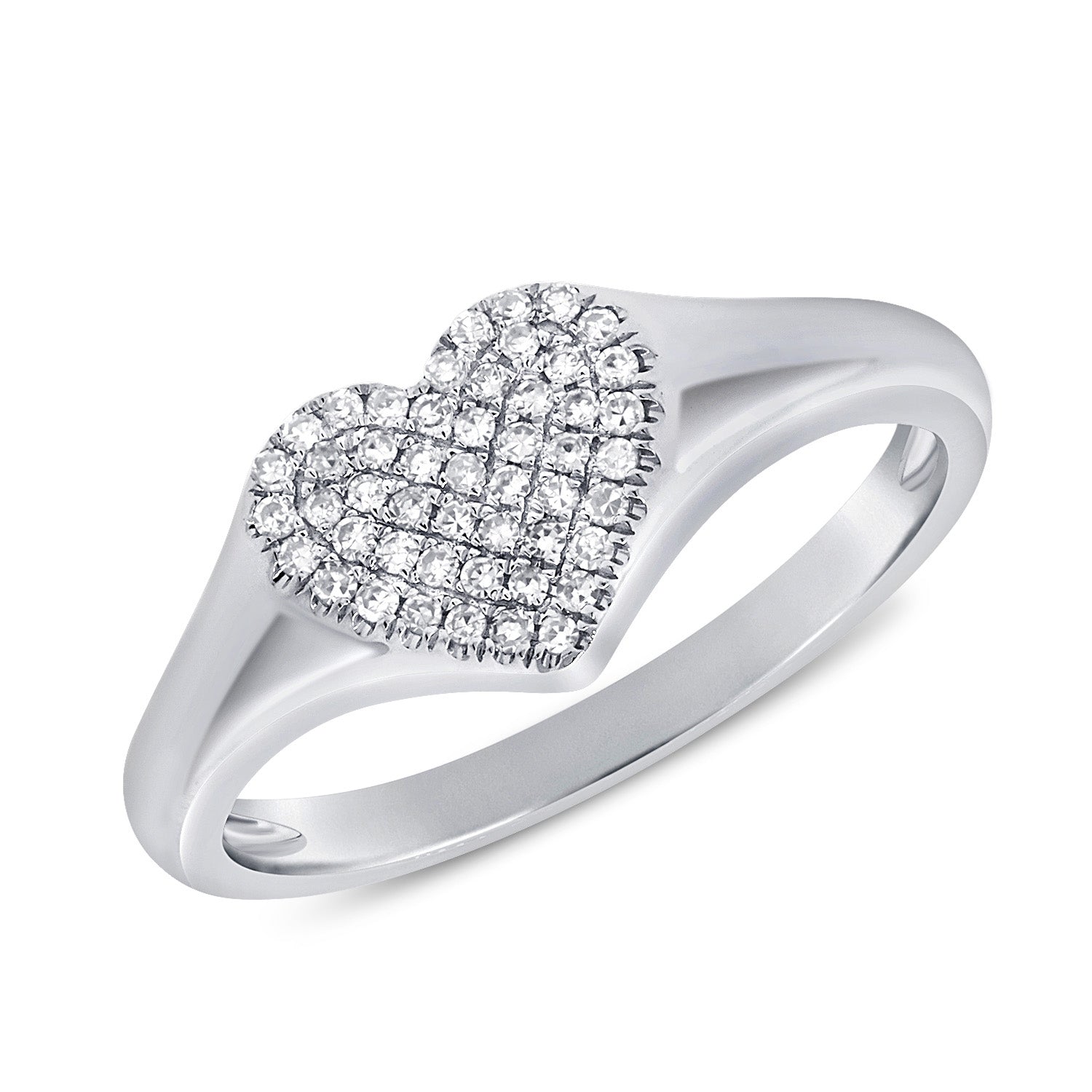 Pave Heart Ring