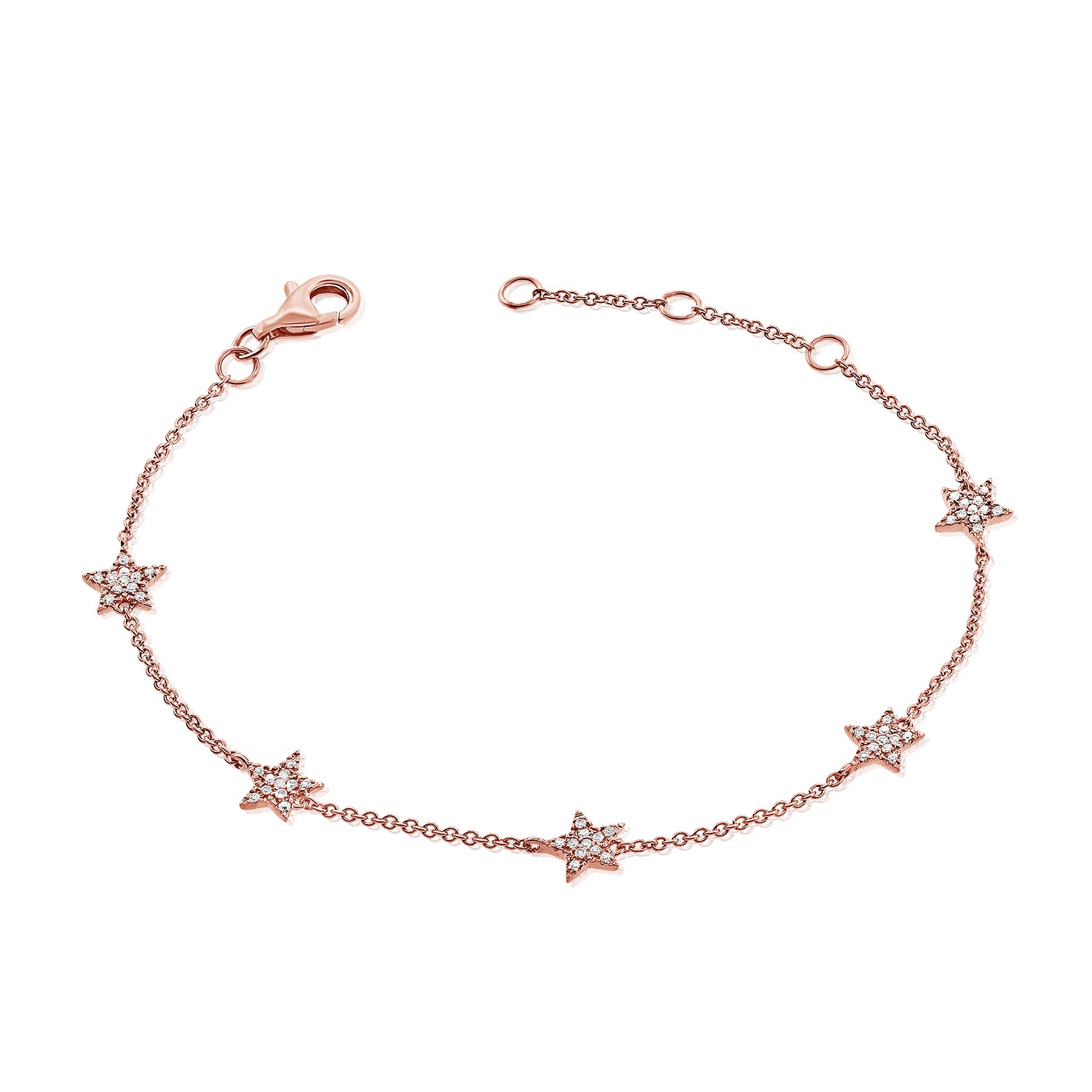 Multi Pave Star Bracelet