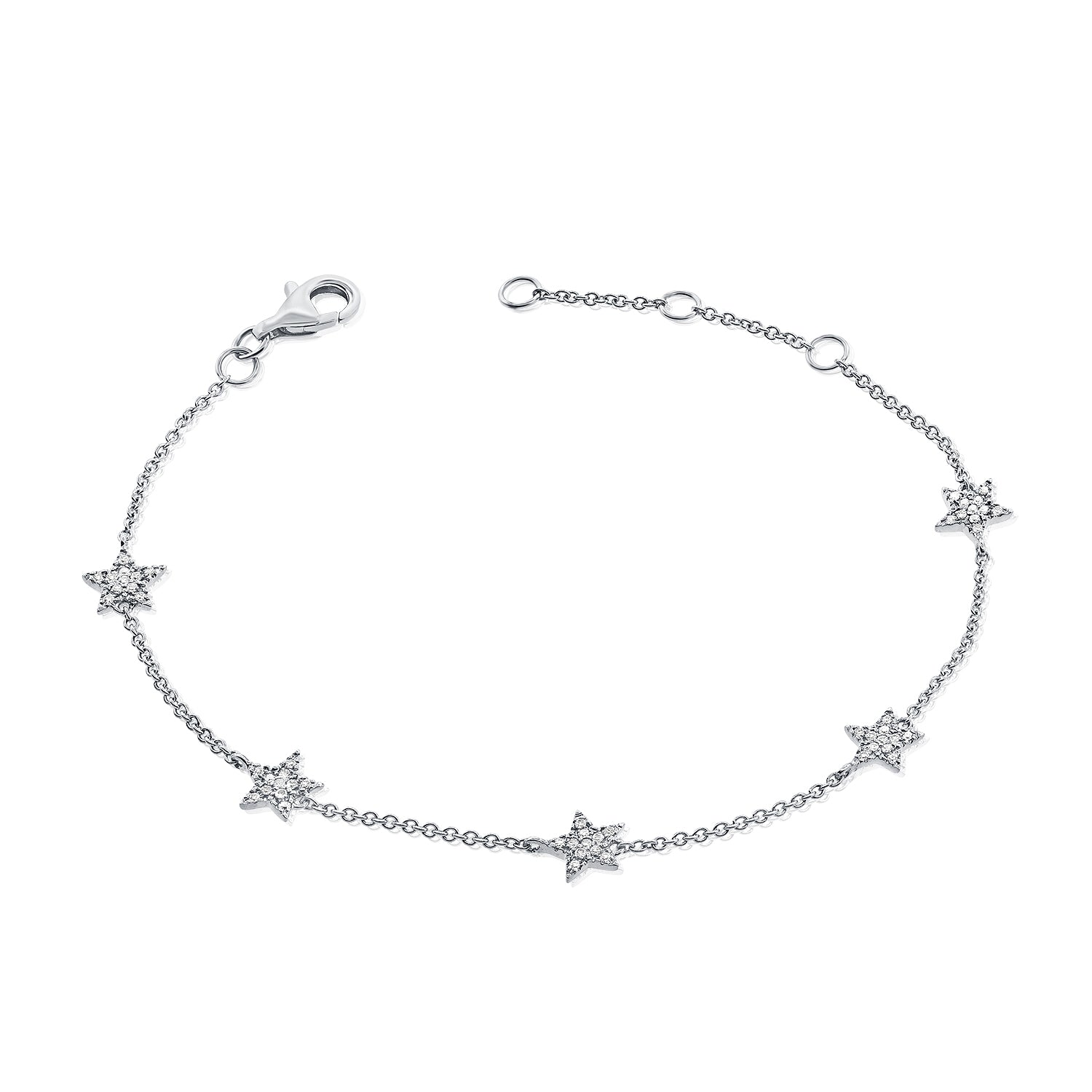 Multi Pave Star Bracelet