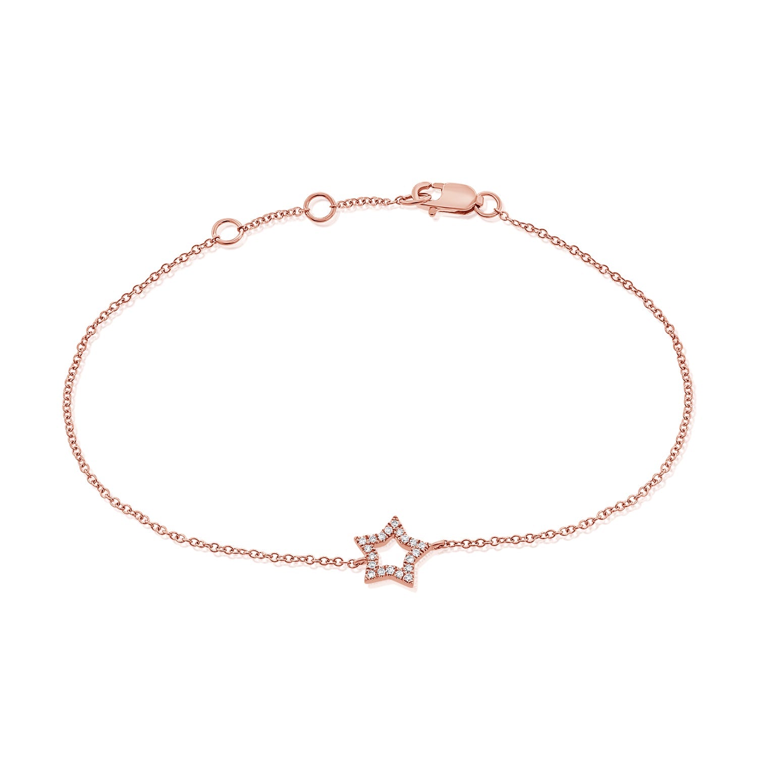 Pave Star Outline Bracelet Juniors