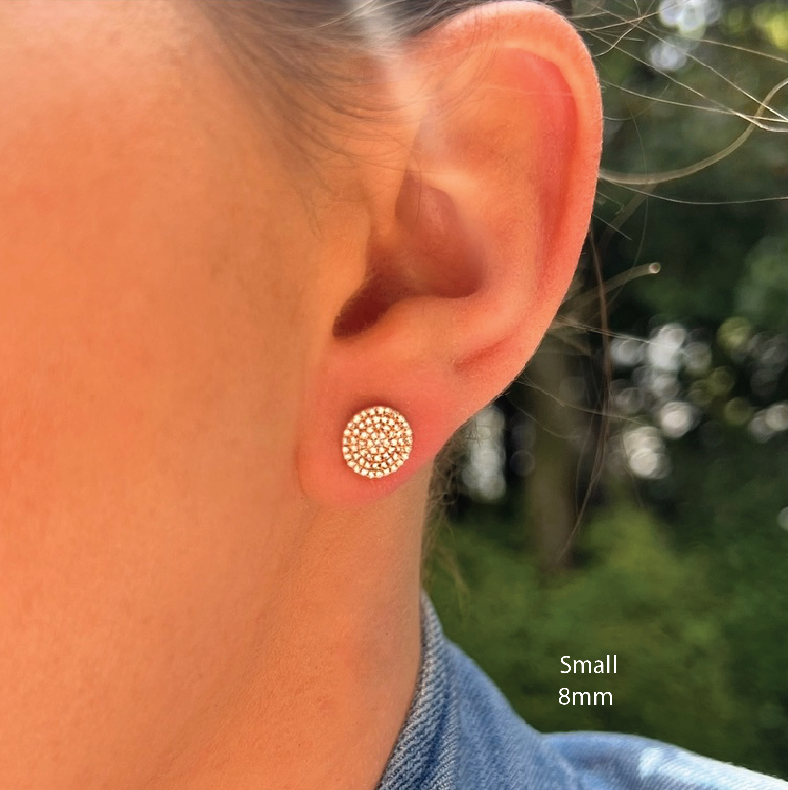 Round Pave Studs