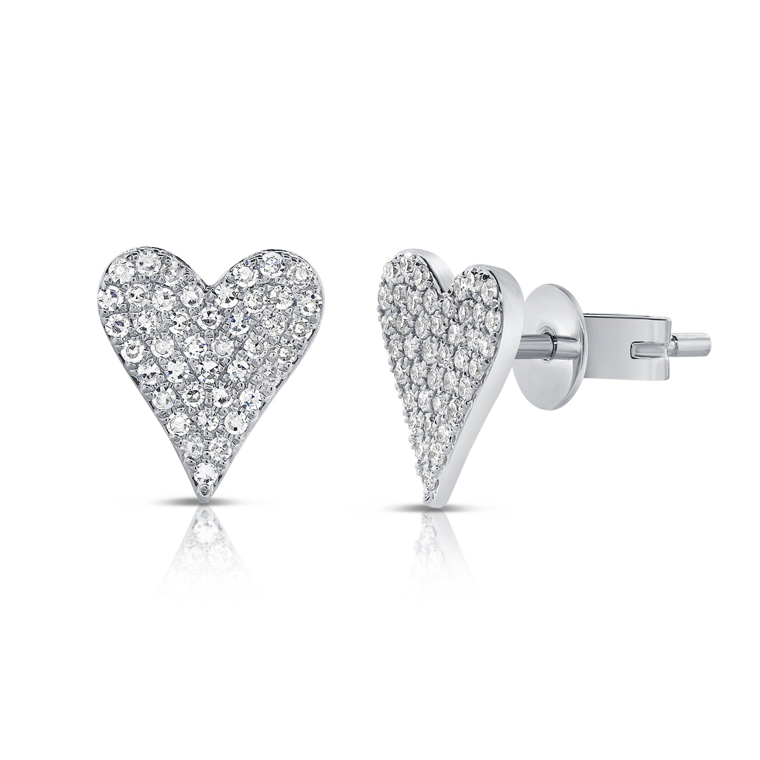 Heart Pave Studs