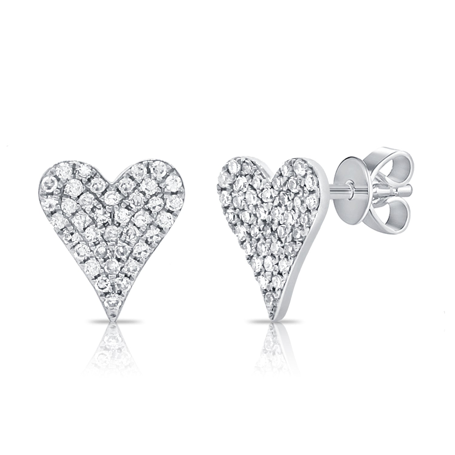 Heart Pave Studs