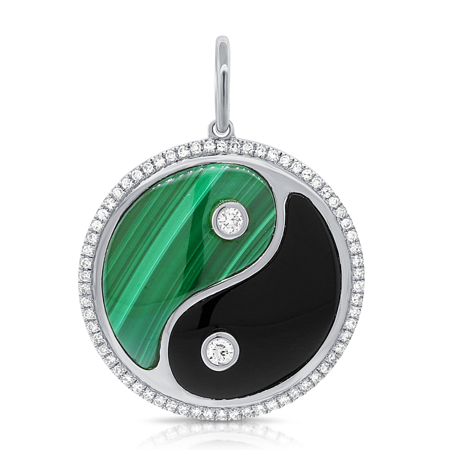 Yin Yang Malachite Pendant