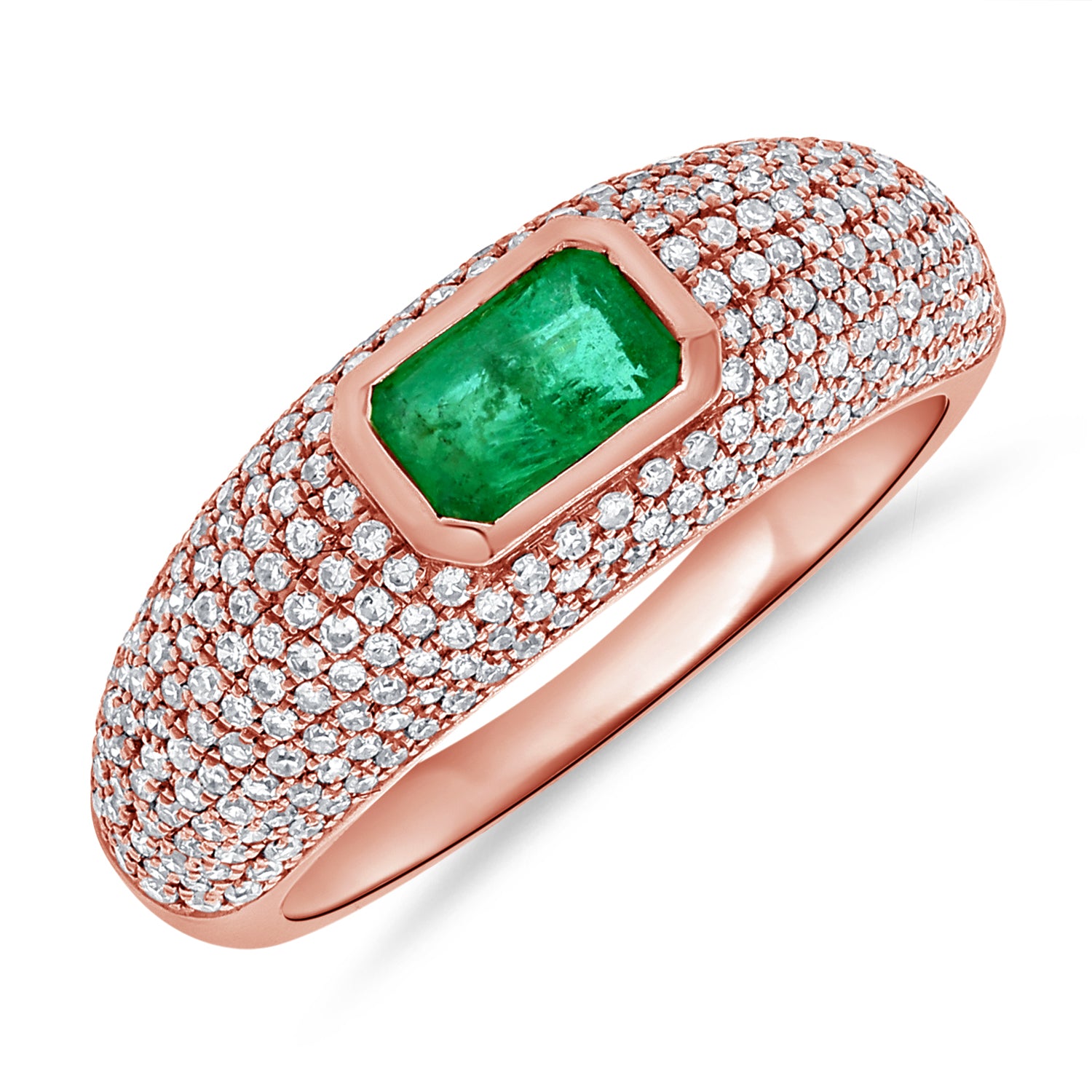 Dome Emerald Ring