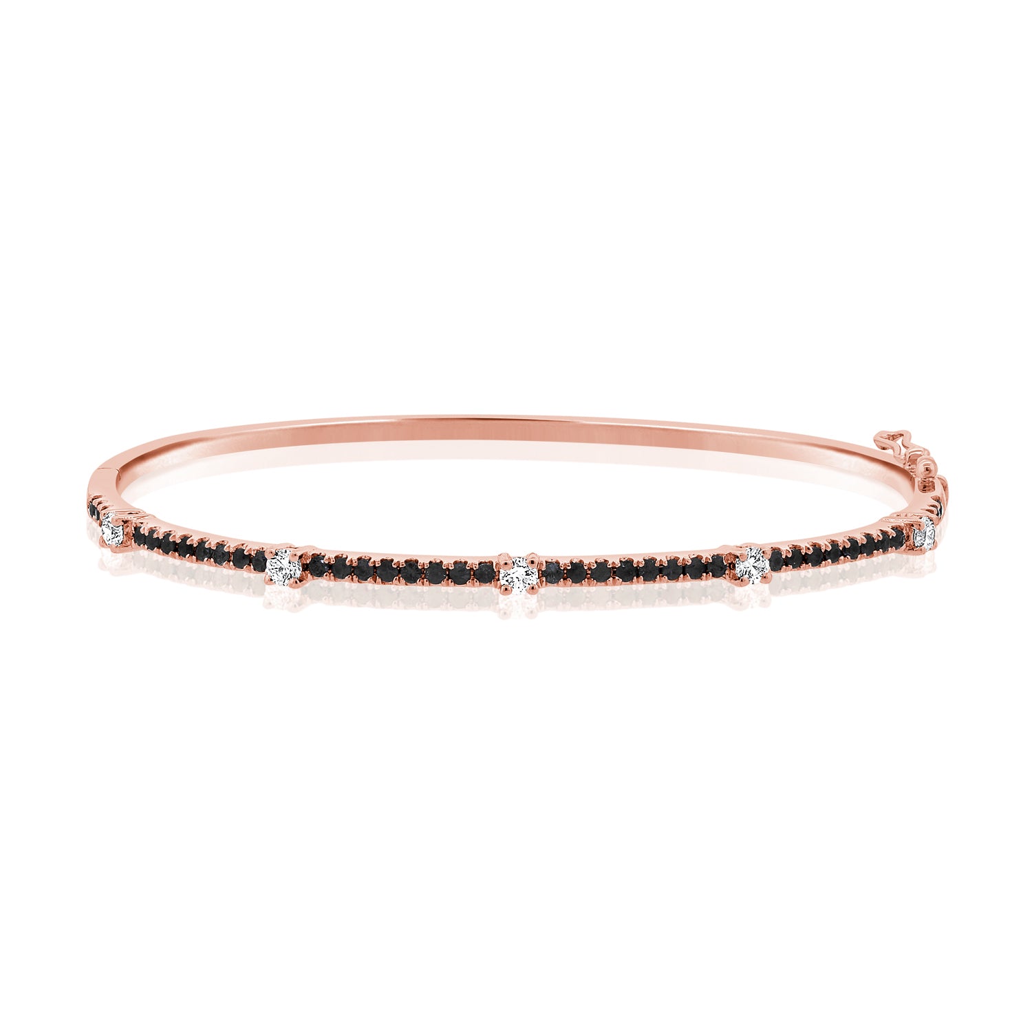 Selina Black Diamond Bangle