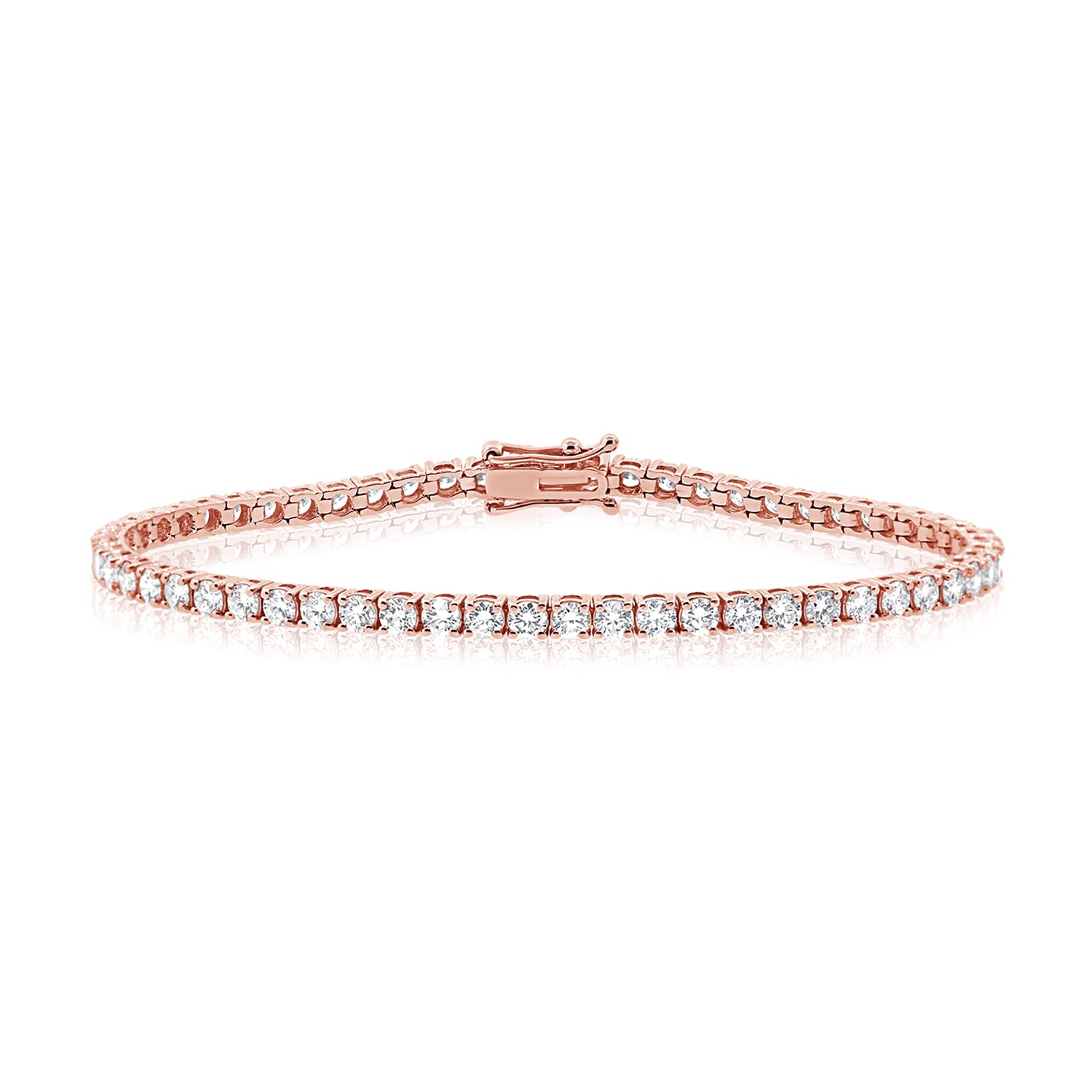 4.50 Carat Four Prong Diamond Tennis Bracelet