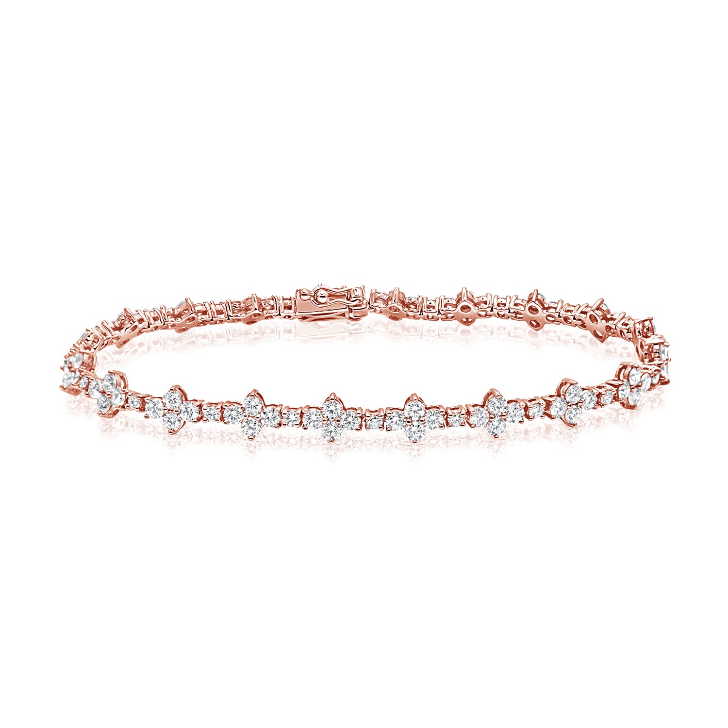 Cross Diamond Tennis Bracelet