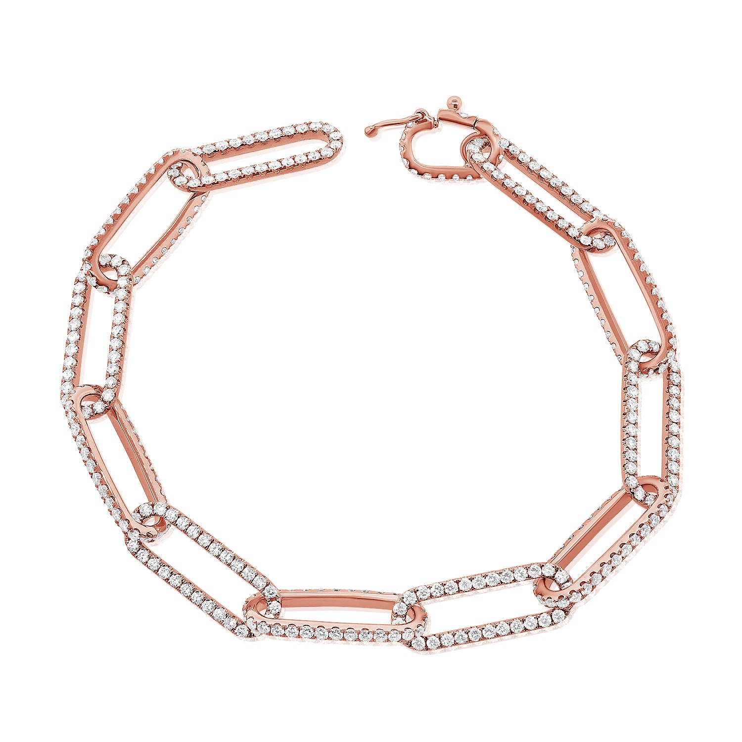 Pave Cuban Chain Bracelet