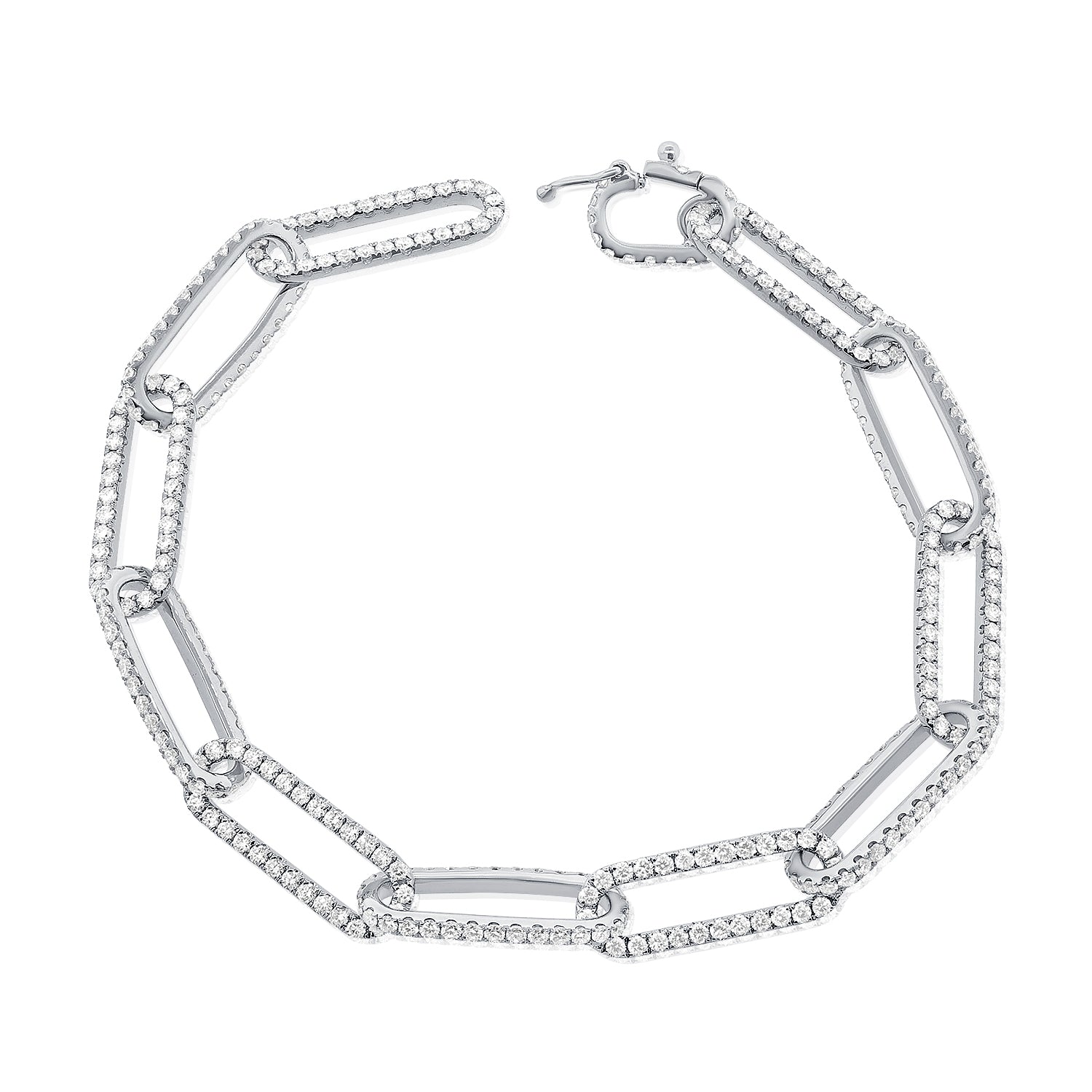 Pave Cuban Chain Bracelet