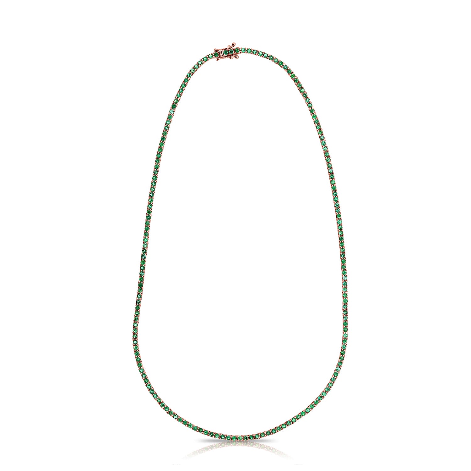 Classic Gemstone Tennis Necklace