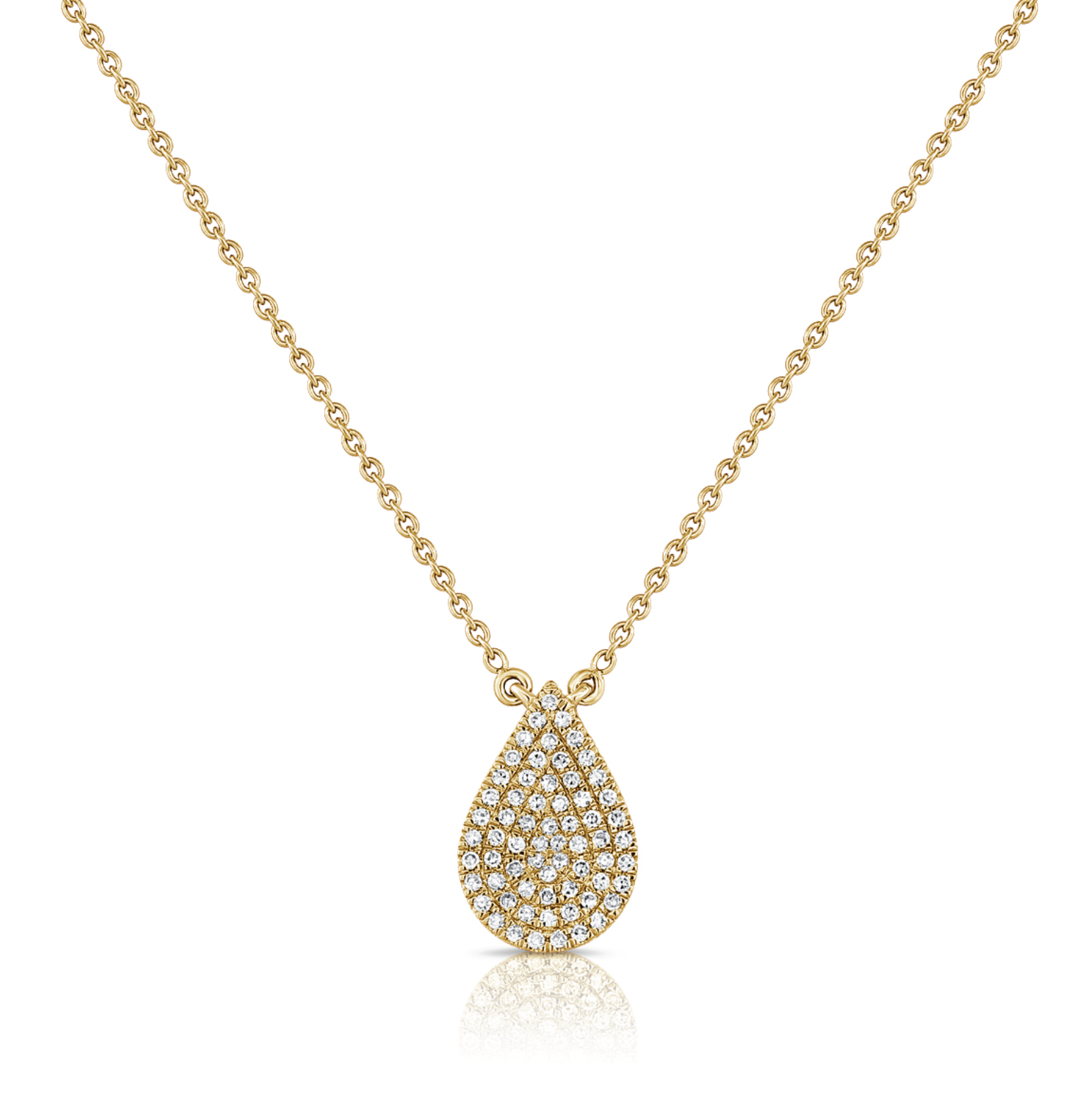 Pear Pave Necklace