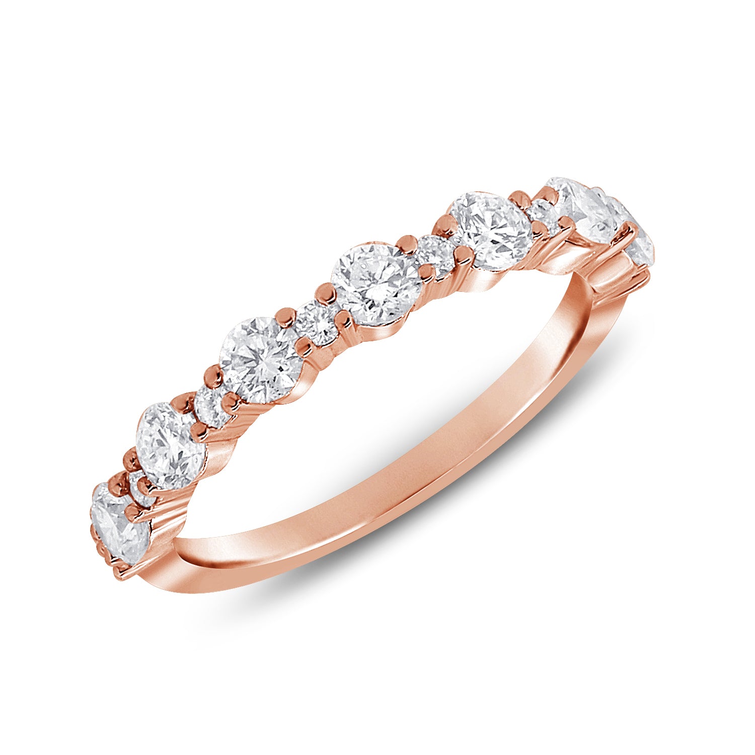 Stackable S and L Diamond Ring